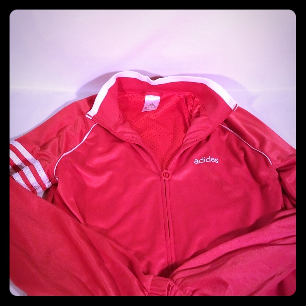 Adidas warmup girls womens coat jacket